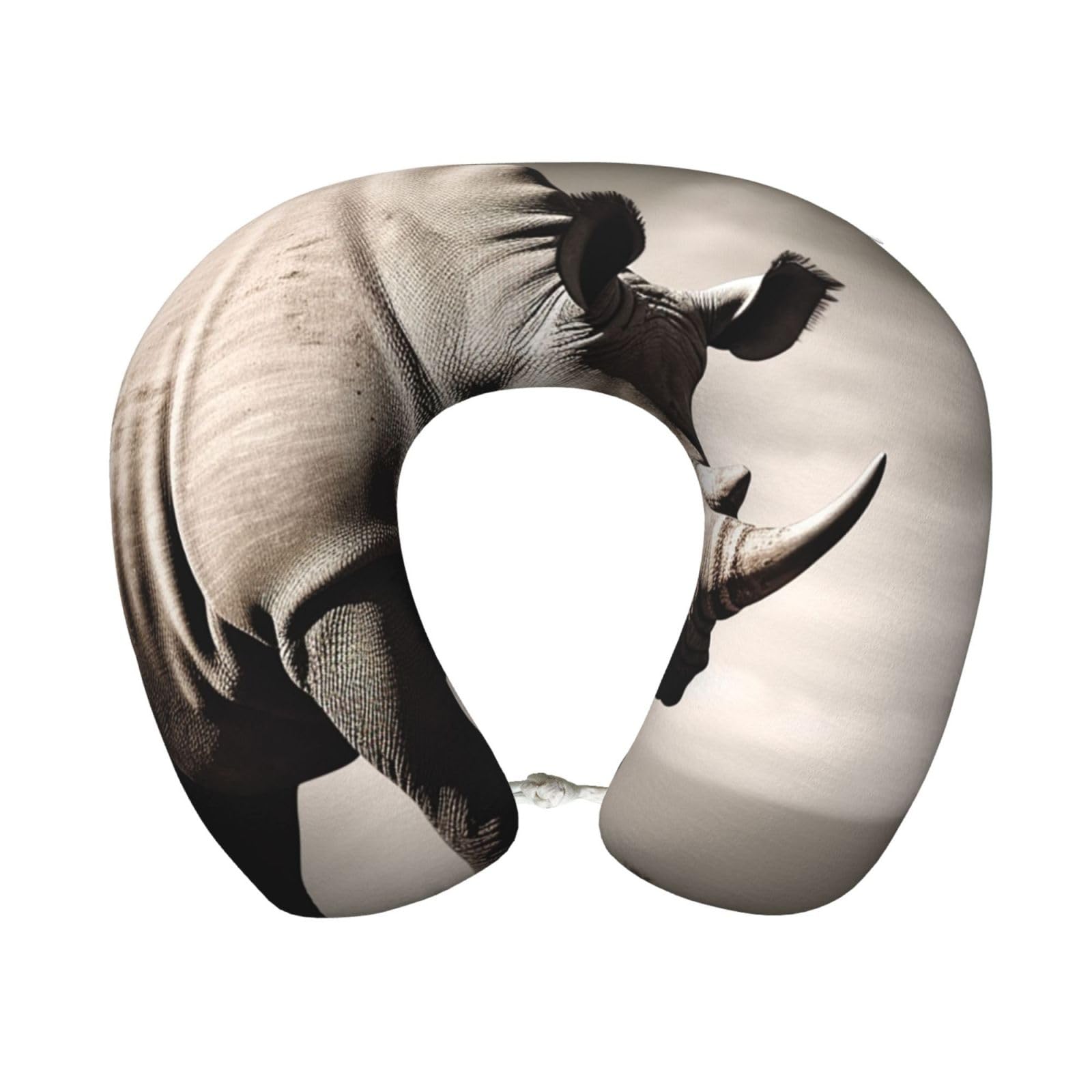 peiyeety South Africa Animal Travel Pillow Memory Foam - Comfortable U Shape Neck Pillows for Sleeping, Neck and Head Support Portable Airplane Pillow Adjustable Flight Pillow, Washable Cover