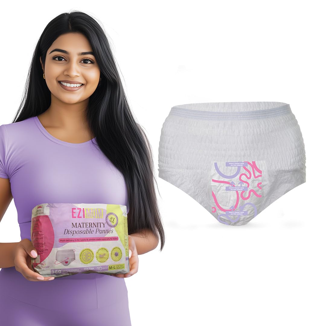 Disposable Maternity Panties - 2 in 1 Post-Delivery Pads and Panties Made Specifically for Moms