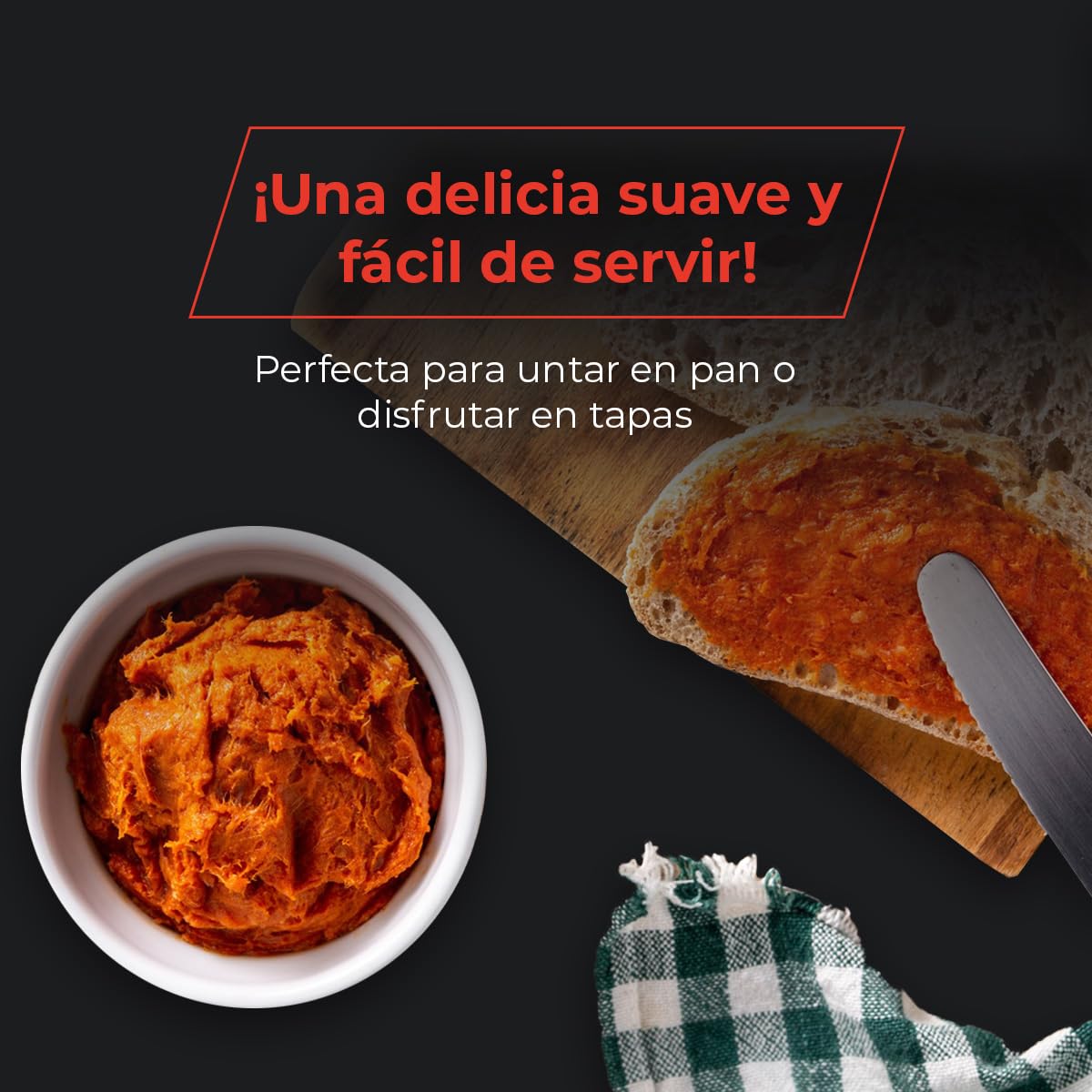 Sobrasada Ibérica de Guijuelo - Sabor Tradicional con Pimentón de la Vera - Textura Suave y Untuosa - Perfecta para Tapas y Aperitivos - EIbérico