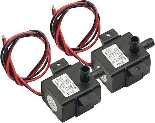 2 unids DC 12 V mini bomba de agua 9.8 ft 240LH ultra silencioso motor sin escobillas para piscina sumergible acuario bomba de agua solar