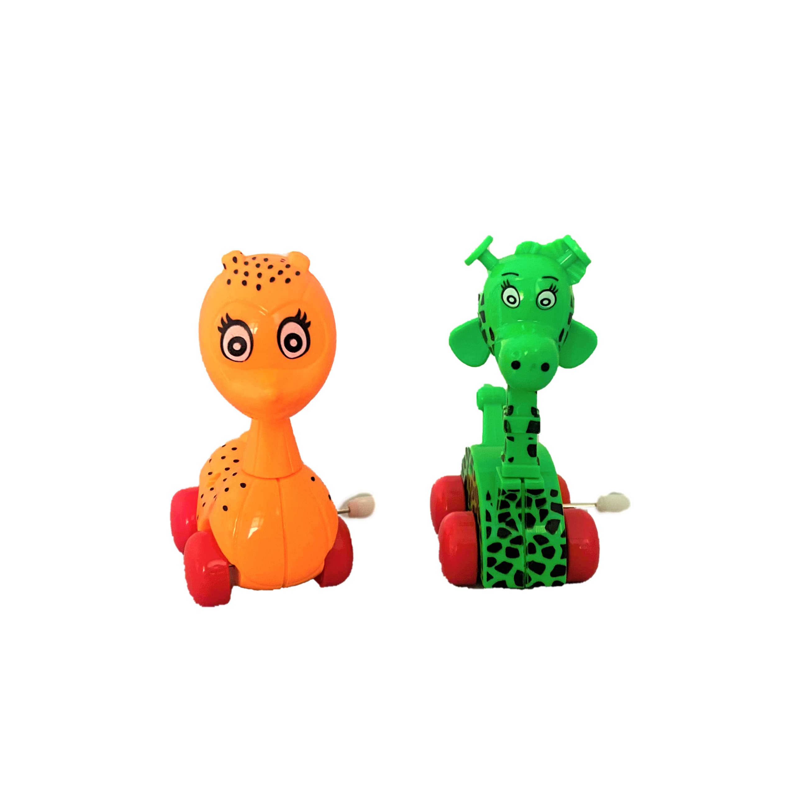 Negi Cute Giraffe and Deer Toy Key Operated Playset for Little Kids and Toddlers (Colour May Vary)