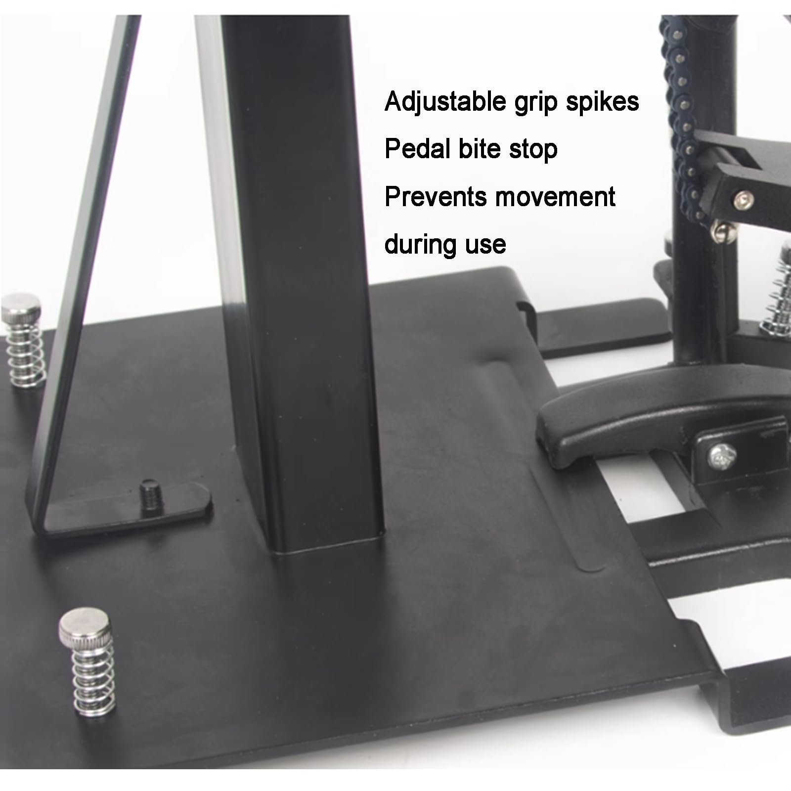Pedale per grancassa singolo resistente con airbag in silicone e doppia trasmissione a catena, perfetto per batterie acustiche ed elettroniche