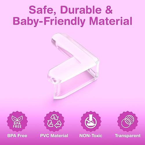 Miniatura 7 de Juego de 15 protectores de esquinas para bebés, protectores de esquinas transparentes y protectores de esquinas de mesa para muebles, esquinas y