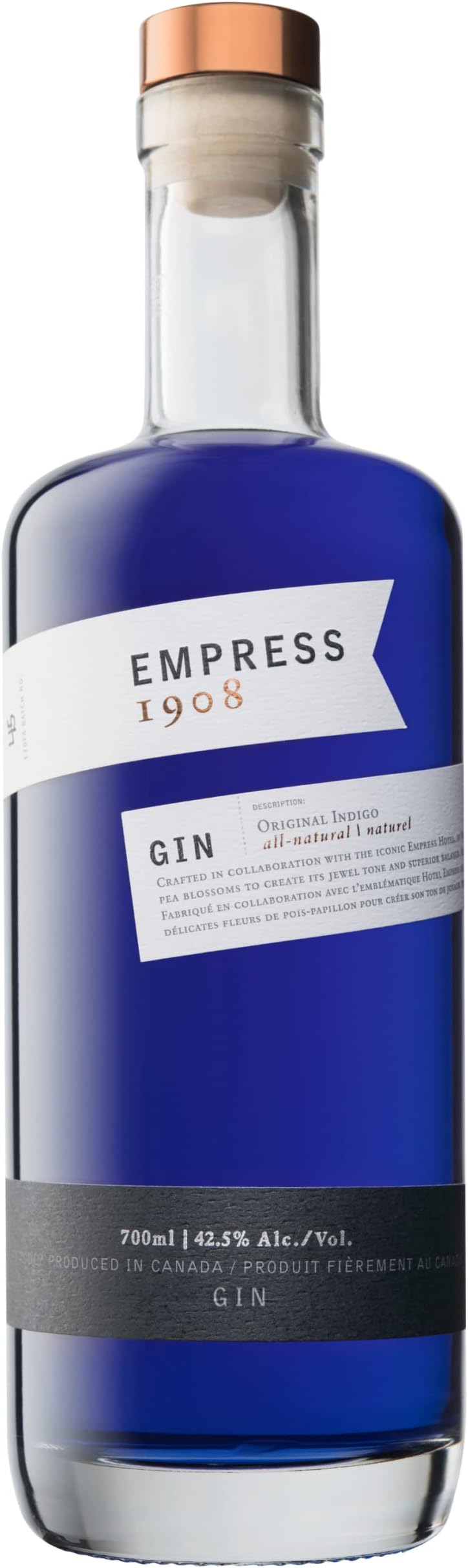 Empress 1908 Gin - Small Batch Distilled - All Natural - 70cl