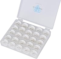 Vista 11 de Simthread 144 Bobina de hilo prebobinado tamaño L 60WT (SA155) para máquinas de bordar Husqvarna Viking, Pfaff, Creative Vision - Plástico lateral