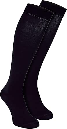Mens Knee High Bamboo Socks | Sock Snob | 2 Pair Multipack | Breathable | Moisture Wicking