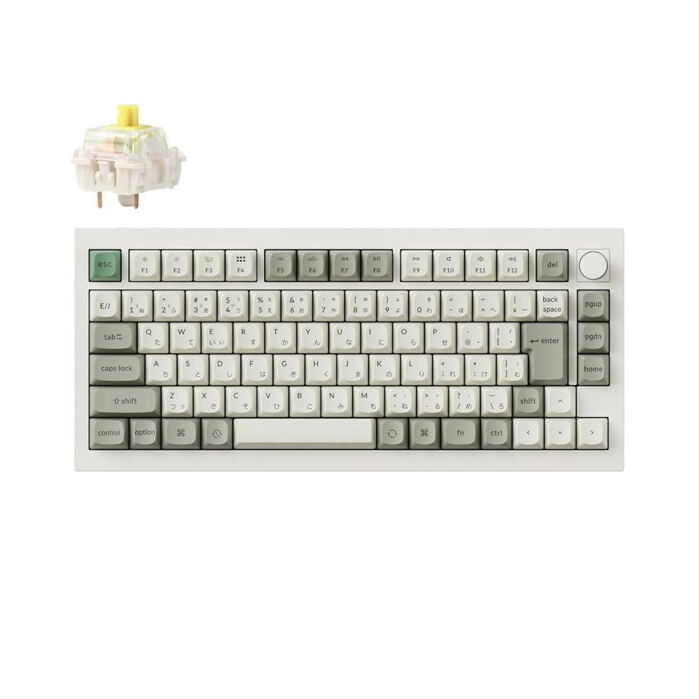 Keychron Q1 Pro 75% メカニカルキーボード　バナナ軸 Keychron Q1 Pro 75% メカニカルキーボード バナナ軸 Keychron