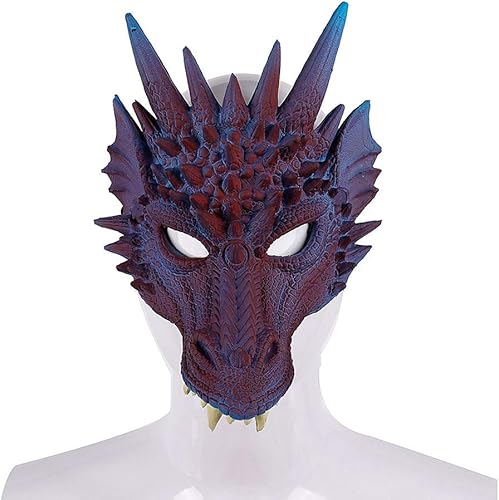Miniatura 6 de Máscara de cosplay con cabeza de dragón para festival, fiesta de Halloween
