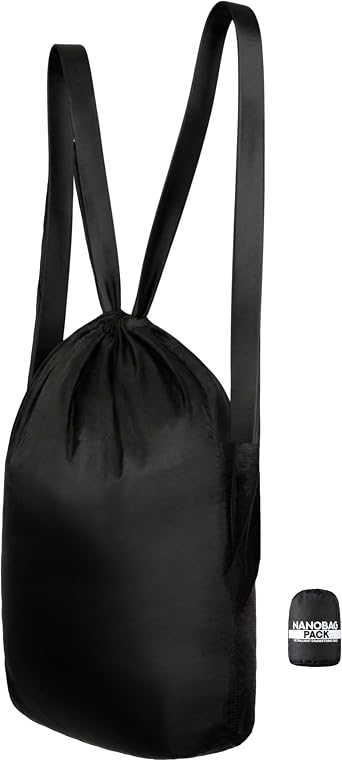 Nanobag Pack - Ultralight 14L Drawstring Backpack for Travel & Daily Use, Compact Mini Hiking Pack for Men & Women