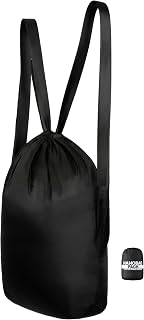 Nanobag Pack 14L Packable Foldable Drawstring Backpack For Men & Women | 0.95 oz Portable Collapsible Pocket-Sized for Everyday Use, Hiking & Travel