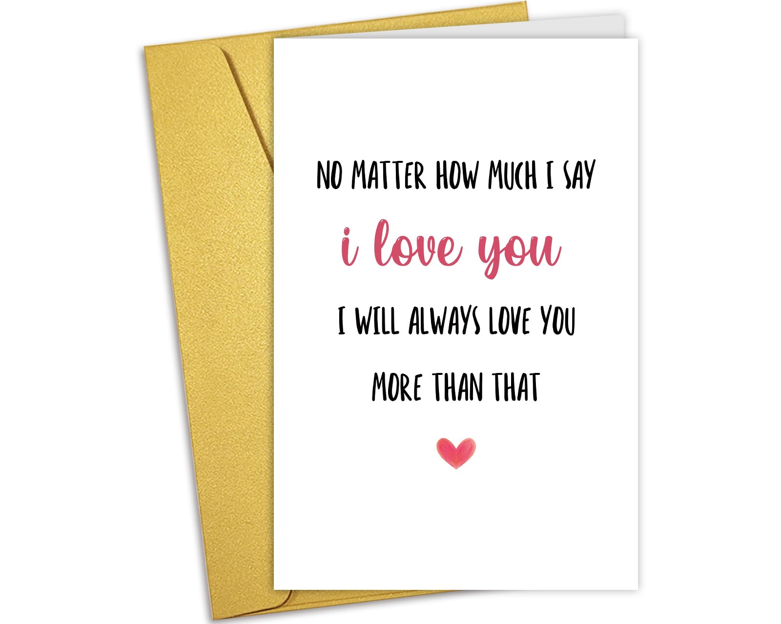 Nchigedy Romantic Valentines Day Card for Boyfriend Girlfriend Husband Wife, ...