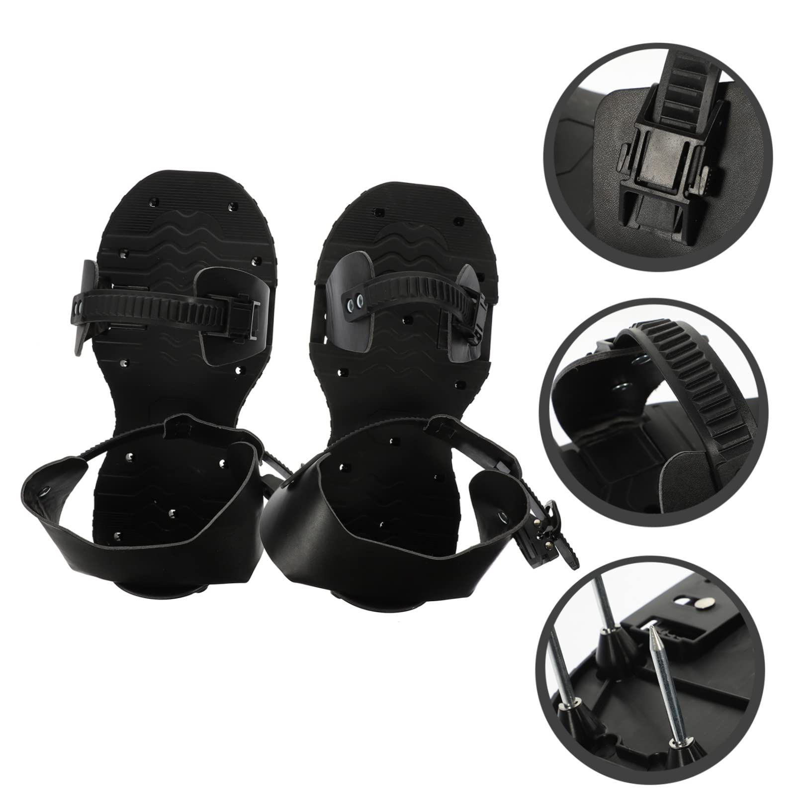 Mikikit 1 Paire Chaussures Aérateur de Gazon Sandales de Jardin avec Pointes pour Aération Sol Outils de Jardinage Pratiques pour Pelouses et