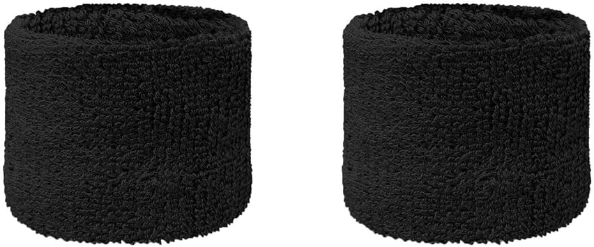 Couver Camo Rainbow Plain Striped Cotton Terry Youth Sweat Wristband for Sports & More