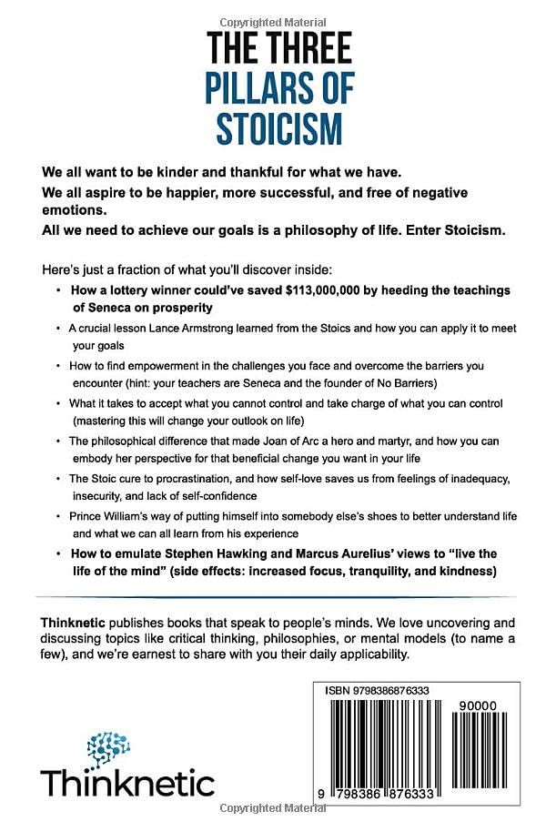 Miniatura 2 de The Three Pillars Of Stoicism Develop Character In Accordance With The Stoic Ideal Through The Lives And Teachings Of Seneca, Epictetus, And Marcus
