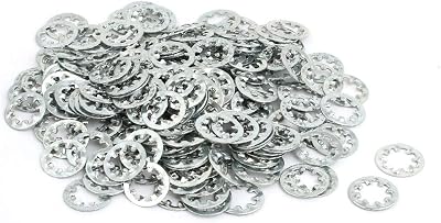 New Lon0167 6mm Inner Dia Carbon Steel Zinc Plated Internal Tooth Lock Washer 200pcs(6mm Innendurchmesser Kohlenstoffstahl verzinkt Interne Zahnscheibe 200pcs