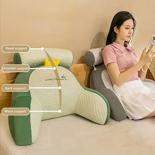 Miniatura 5 de Hoomall Husky - Almohadas de lectura y descanso para niños, almohada de lectura con reposacabezas y brazos, almohada de cuña extraíble y lavable con