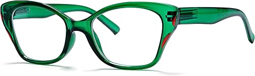 Eyekepper Gafas de lectura para las mujeres Cateye Ladies Readers - Verde +1.75