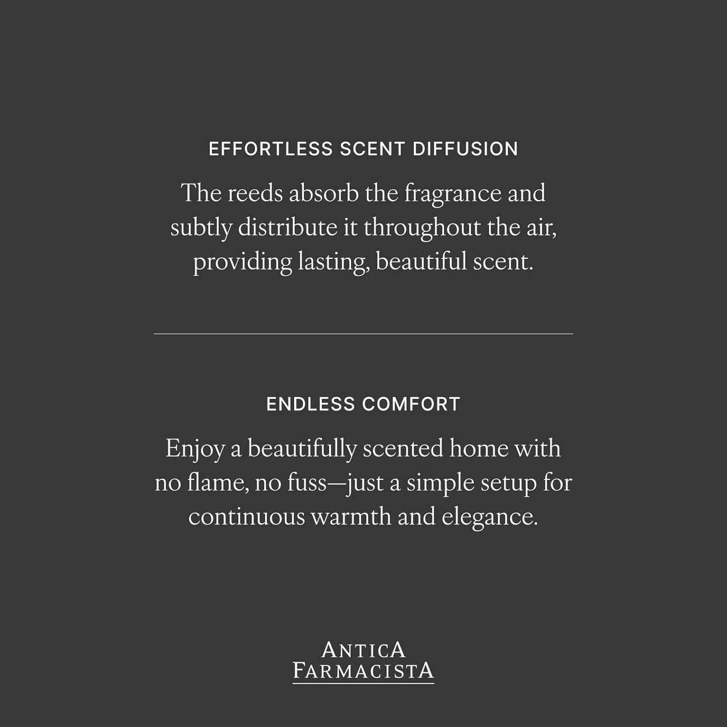 Antica Farmacista Home Ambiance Diffuser - Long-Lasting Reed Scent Diffuser - Luxury Room Freshener Gift - Prosecco, 8.45 fl oz - Image 6