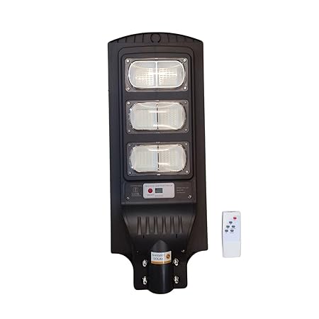 Aarmee Solar Motion Sensor Street Light Outdoor 120 Watt Led Chips 15 watt Brightness All in One Dusk to Dawn Waterproof for Balcony Driveway's, Auto On/Off(ABS Plastic)