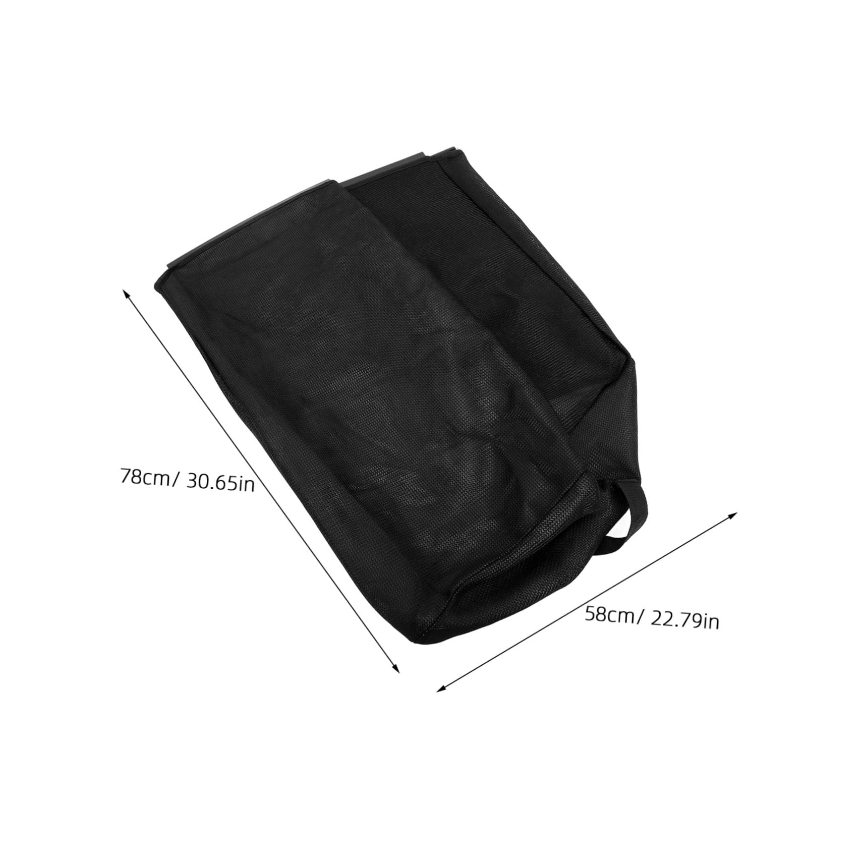 ibasenice Sacco per Erba in Nylon Nero Resistente e Versatile per Rasaerba, per Raccolta Foglie in Giardino e Cortile, Ricambio Pratico e Durevole