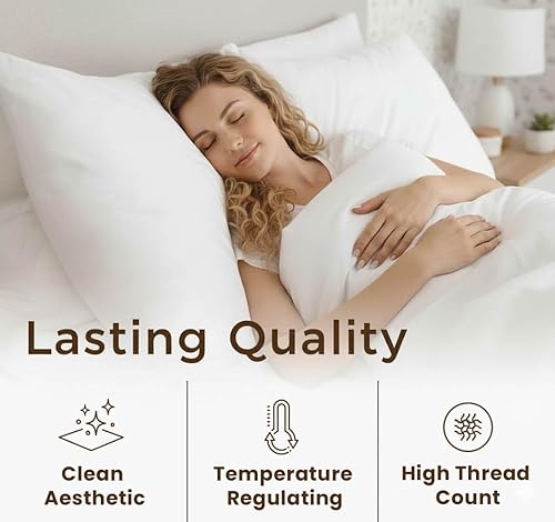 Miniatura 4 de Sábanas de algodón King de 1000 hilos, juego de sábanas de lujo de 4 piezas, tejido de satén suave, calidad de hotel de lujo con bolsillo profundo