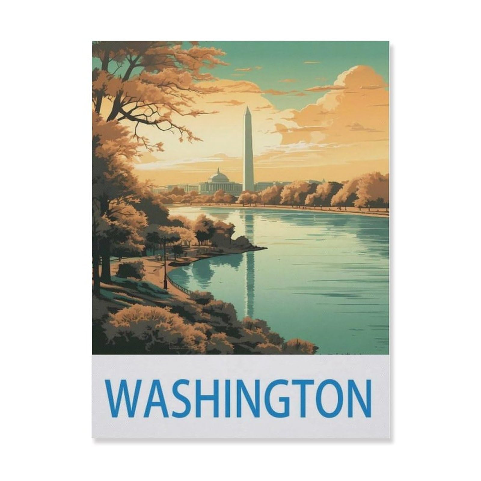 Metal Sign，Washington，Tin Signs New Year Easter Wall Decoration Bar Pub Family Cafe Signs Men Cave Gifts for Friends Family Fun Signs Nice Sign(15x30cm）6x12 inch-EI12