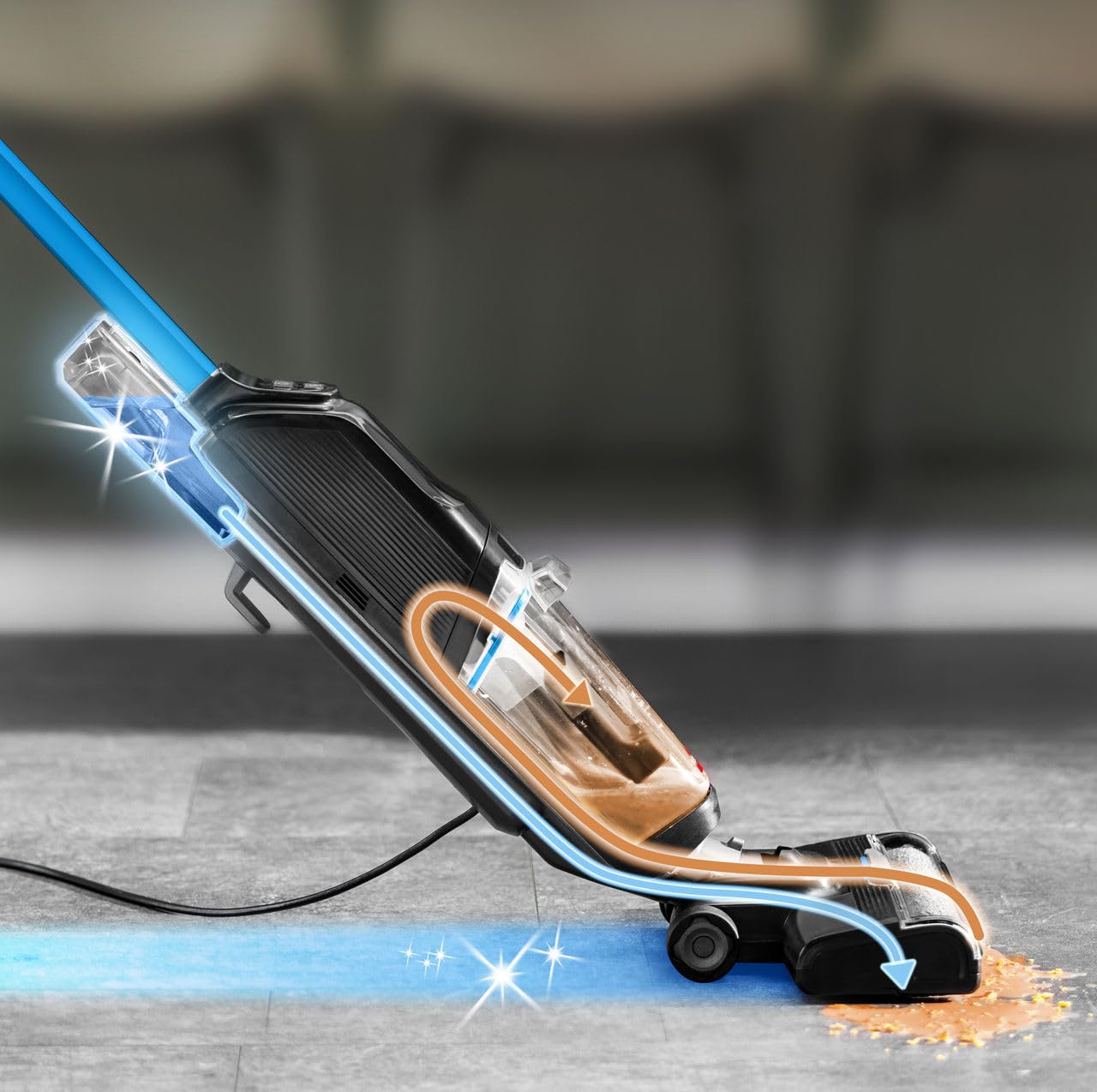 BISSELL CrossWave HF2 Nass Trockensauger mit Kabel, Saugen & Wischen, Leichtgewichtiger Nasssauger, 3845N