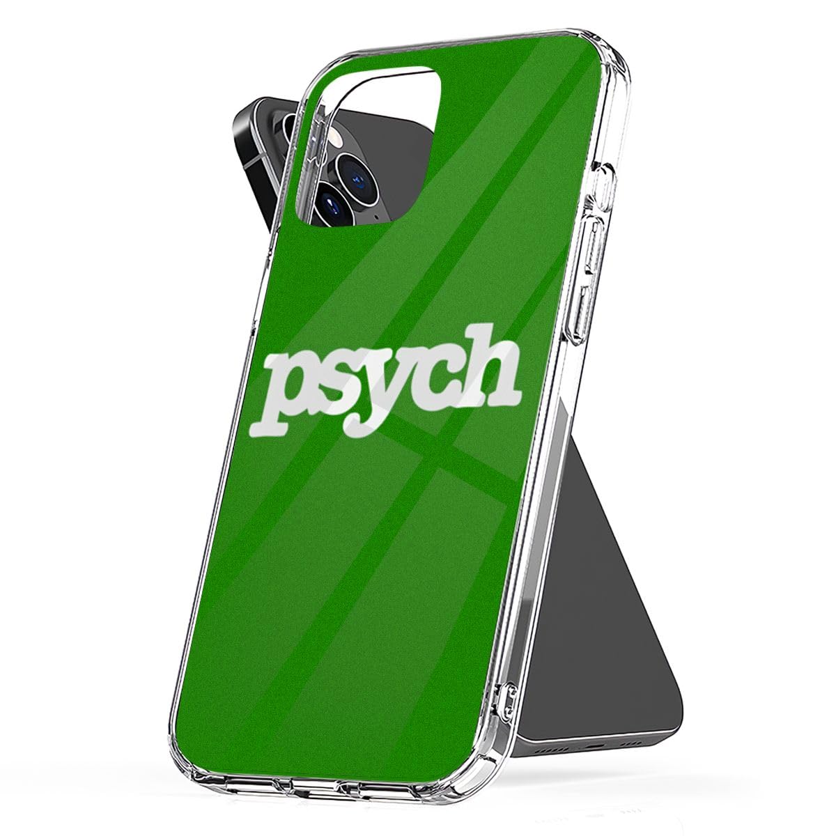 Phone Case Psych TPU Cover Accessories Protect Shockproof Compatible with iPhone 15 14 Pro Max 13 12 Mini 11 X Xs Xr 8 7 6 6s Plus Transparent