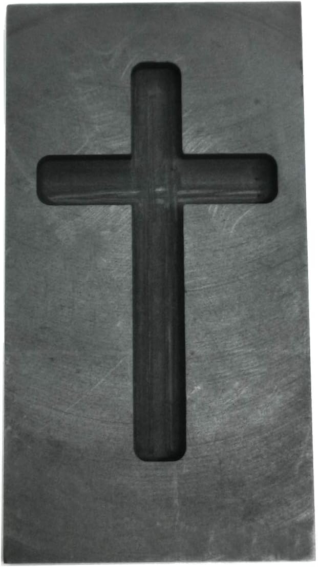 Cross Graphite Casting Ingot Mold Metal Refining Scrap Gold Silver Cross Mold