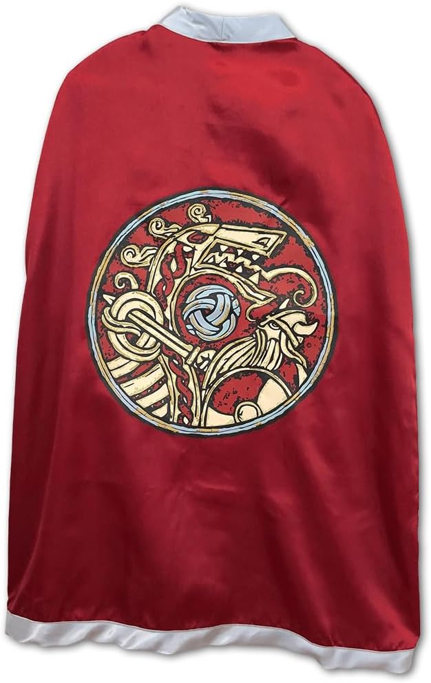 Liontouch - Viking Cape | for Kids Aged 3-8 Years - One Size Fits All | Chief Harald’s Medieval Viking Cloak for Little Warriors & Berserkers’ Pretend Play | Dress Up & Costumes for Boys