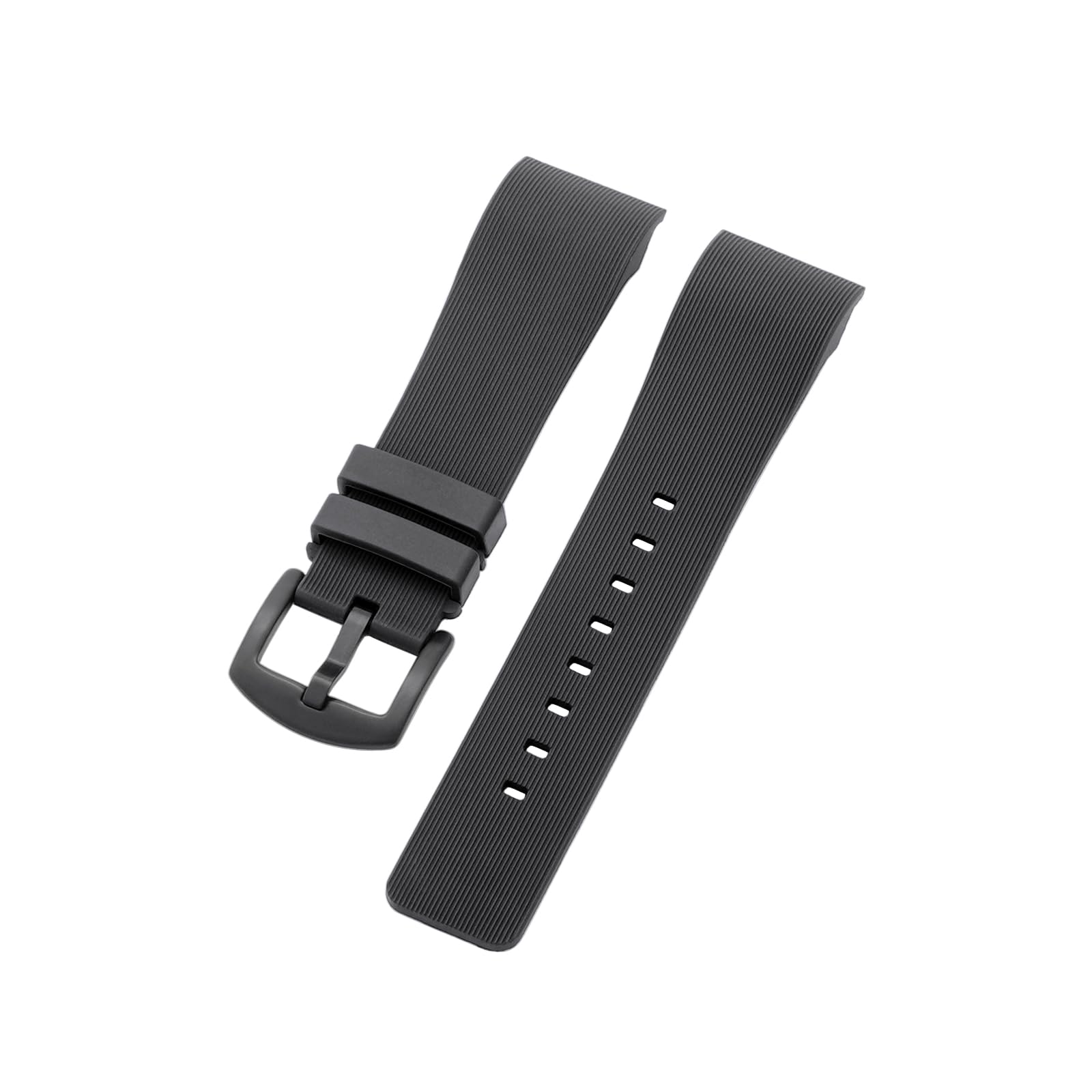 Bracelet de rechange en caoutchouc de silicone souple compatible avec montre Cartier de 23 mm, pour Santos série 100, bleu