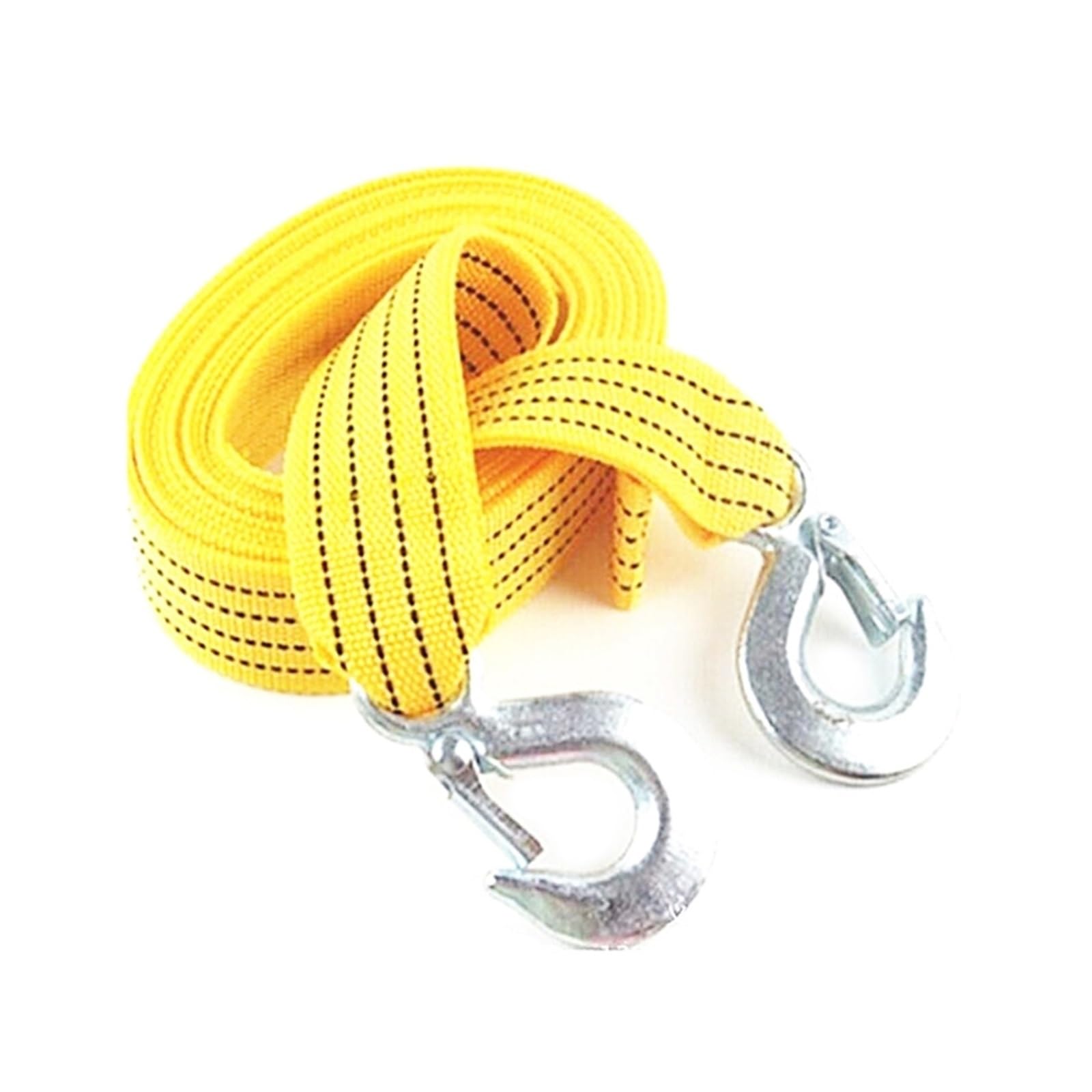 Winch Rope, 4M 5 Ton Car Tow Cable Towing Pull Rope Strap Forged Steel Hooks Road Recovery Trailer Winch