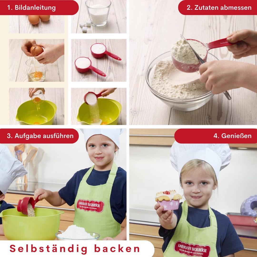 Kinderleichte Becherküche - Kreative Motivkuche (Band 8): Backset inkl. 5 farbigen Messbechern, Mit Motivkuchen für jede Jahreszeit, Original aus "Die ... und Kochen für Kinder ab 3 Jahren, Band 8)