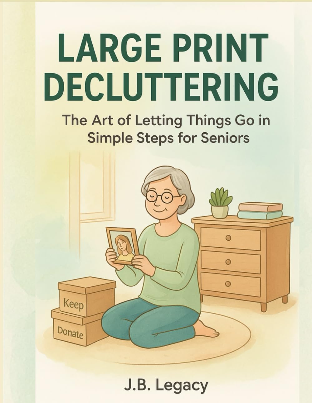 Large Print Decluttering: The Art of Letting Things Go in Simple Steps for Seniors      Paperback – Large Print, November 29, 2025