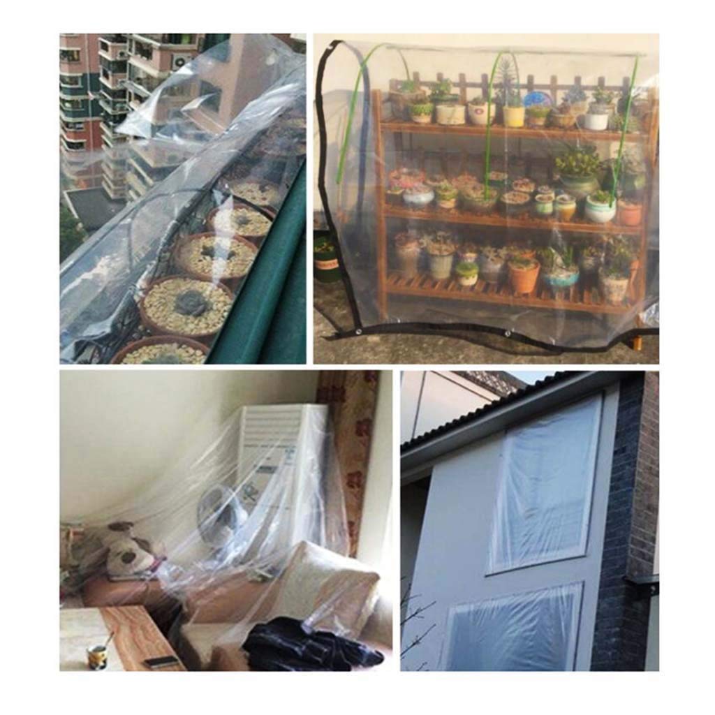 telone impermeabile, Telone trasparente campeggio telo plastica telo per tenda Rip,3x4m