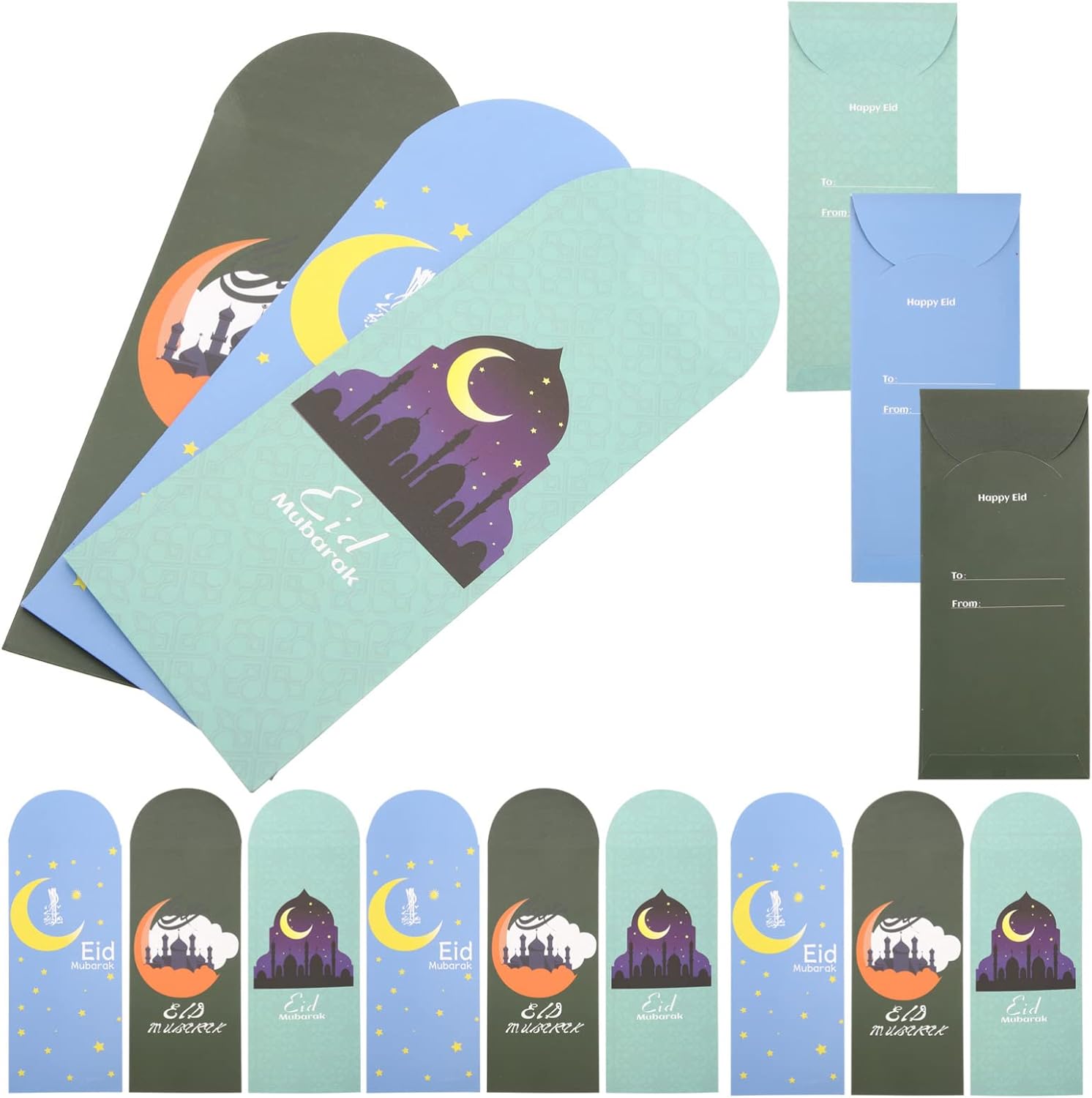 BESTOYARD 18pcs Eid Money Envelopes Cash Gift Envelopes