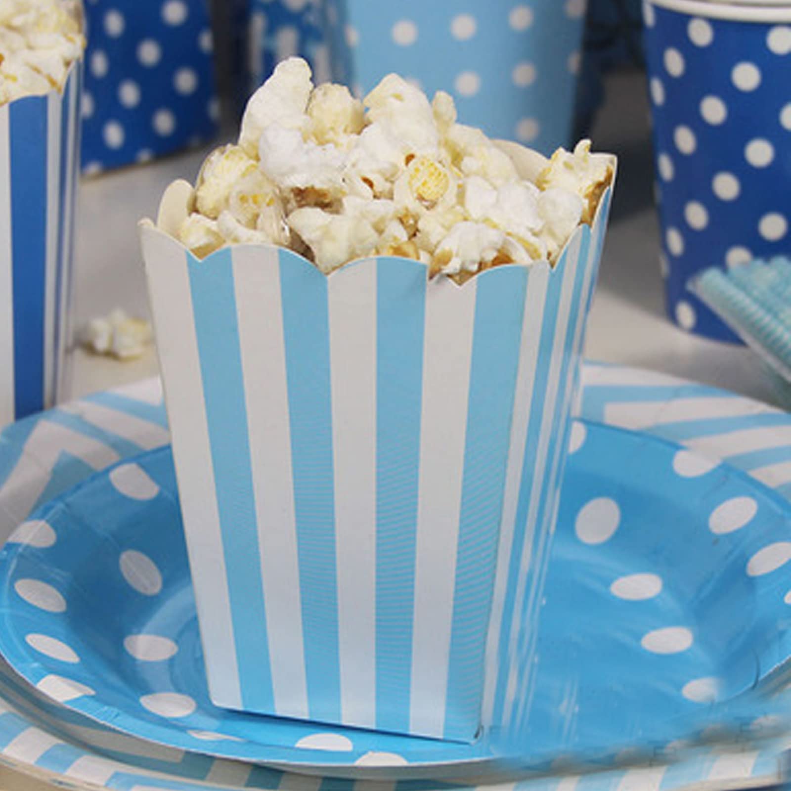 30 Cornets à Pop-corn En Papier Kraft - Pour Fêtes, Cinéma, Anniversaires