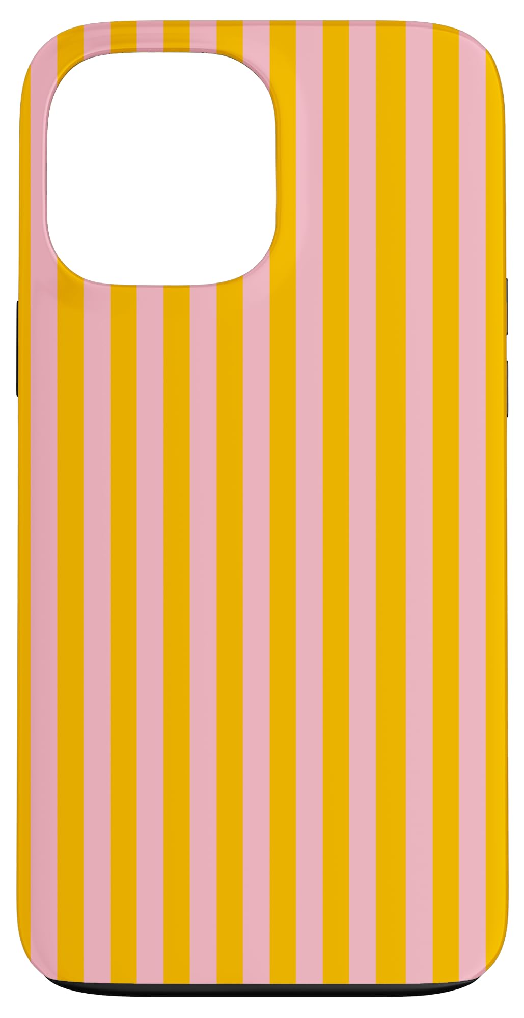 Soft Pink and Tangerine Stripes Geometric Vertical Lines Case for iPhone 13 Pro Max