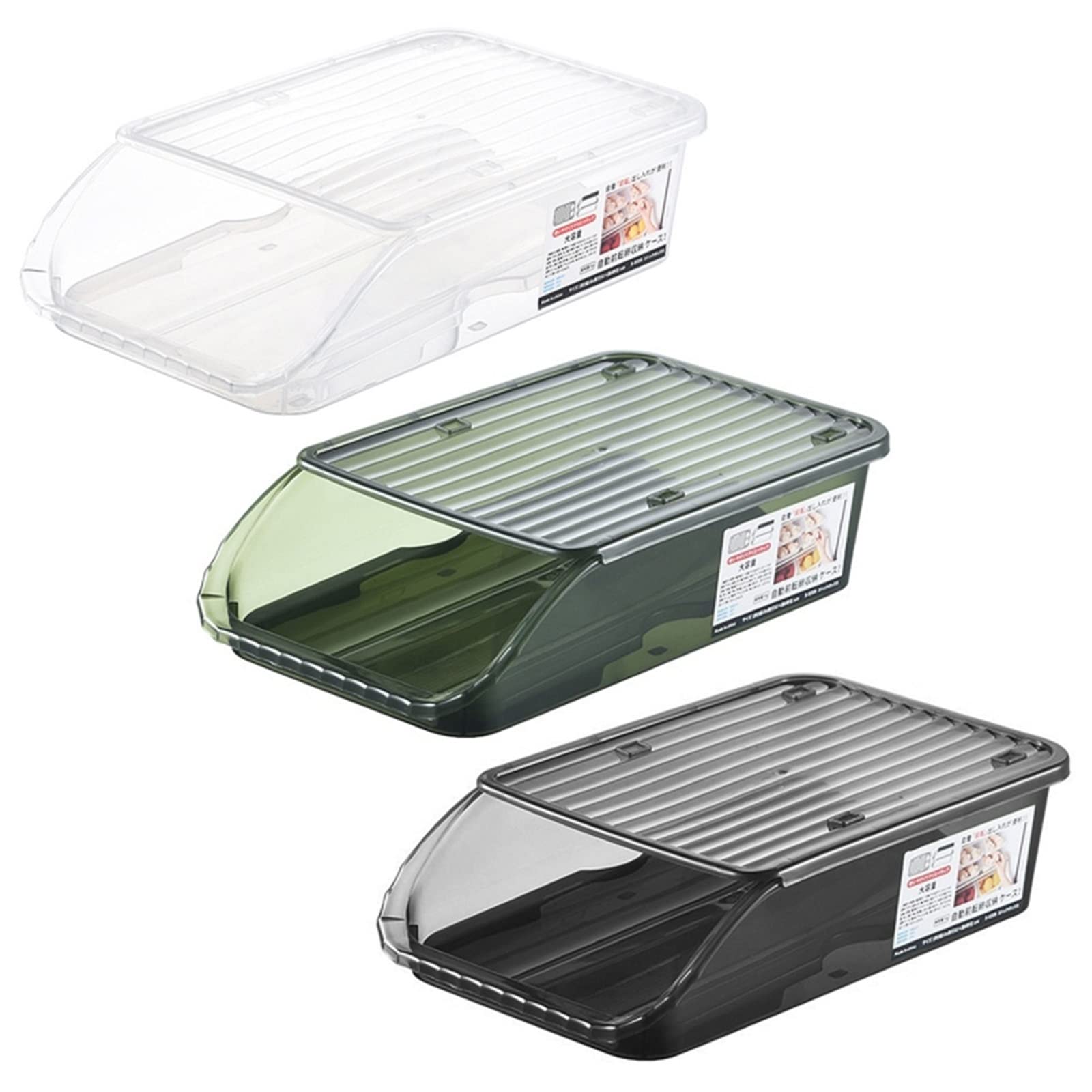 Eierbehälter für Kühlschrank, automatischer rollender Vorratsbehälter, Eierhalter für Kühlschrank, Küchen-Organizer, Haushalt, Eierkartons