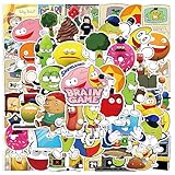 Shovelware's Brain Game ( ショベルウェアのブレインゲーム )のステッカー50枚セット 楽器やパソコン、スーツケース、スケートボードなどに最適！ PVC 防水加工 ステッカー個別の縦横寸法はデザインによって異なります。 1枚あたり縦横約5-8cmほどの大きさです。 【Shovelware's Brain Gameとは】 ショベルウェアのブレインゲームはRobloxのゲームのひとつ。 コメディゲームショーで面白い質問に答えて、おかしな賞品を獲得するゲーム。