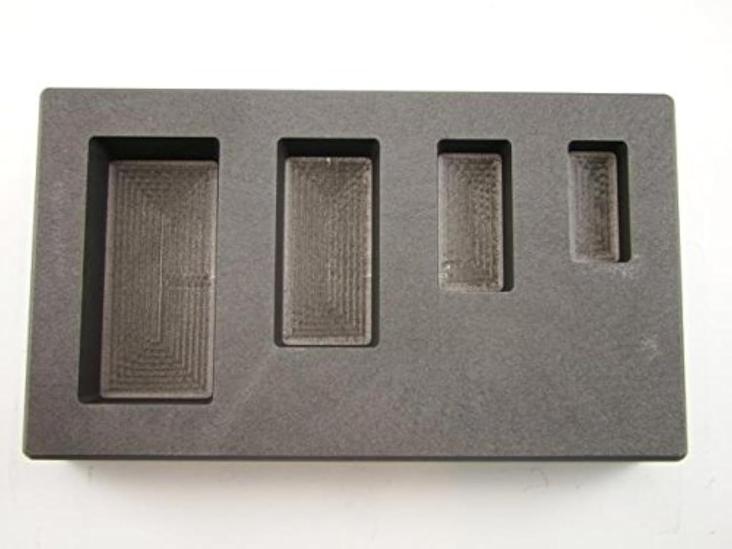 1-2-5-10 oz Silver Bar AG High Density Graphite Mold 4-Cavity Combo by Make Your Own Gold Bars
