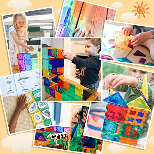 Magnet Toys For 3 Year Old Boys And Girls Magnetic Tiles Building Blocks Stem Learning Toys Montessori Toys For Toddlers Kids #TOP4