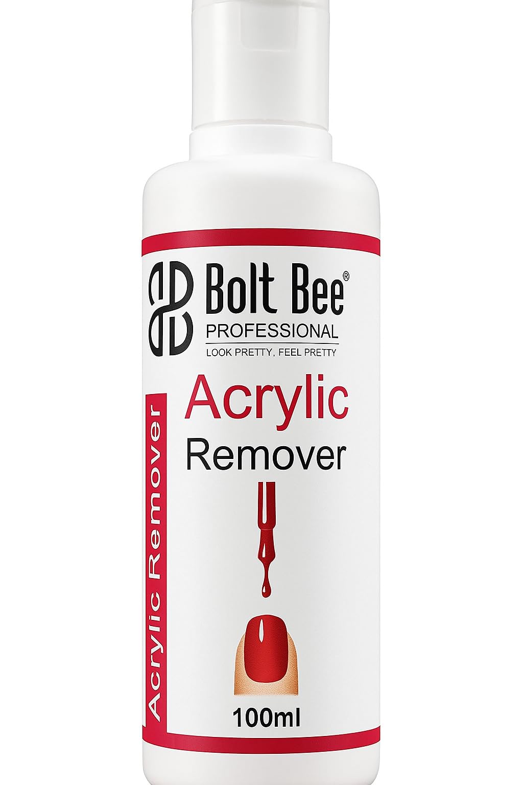 Professional Gel Nail Polish Remover & Acrylic Nail Extension Remover 100ml comes with dapendish, Nourishing, Acetone-free, Vitamin B-5 Infused, Gentle for skin (Acrylic Remover)