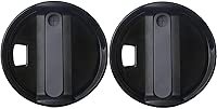 40oz Tumbler Lid for Stanley,2 Pcs Tumbler Lid Replacement,Spill Proof Splash Resistant Tumbler Covers Replacement cover fit for Stanley Tumbler and More Coffee Mugs (Black, 40OZ)