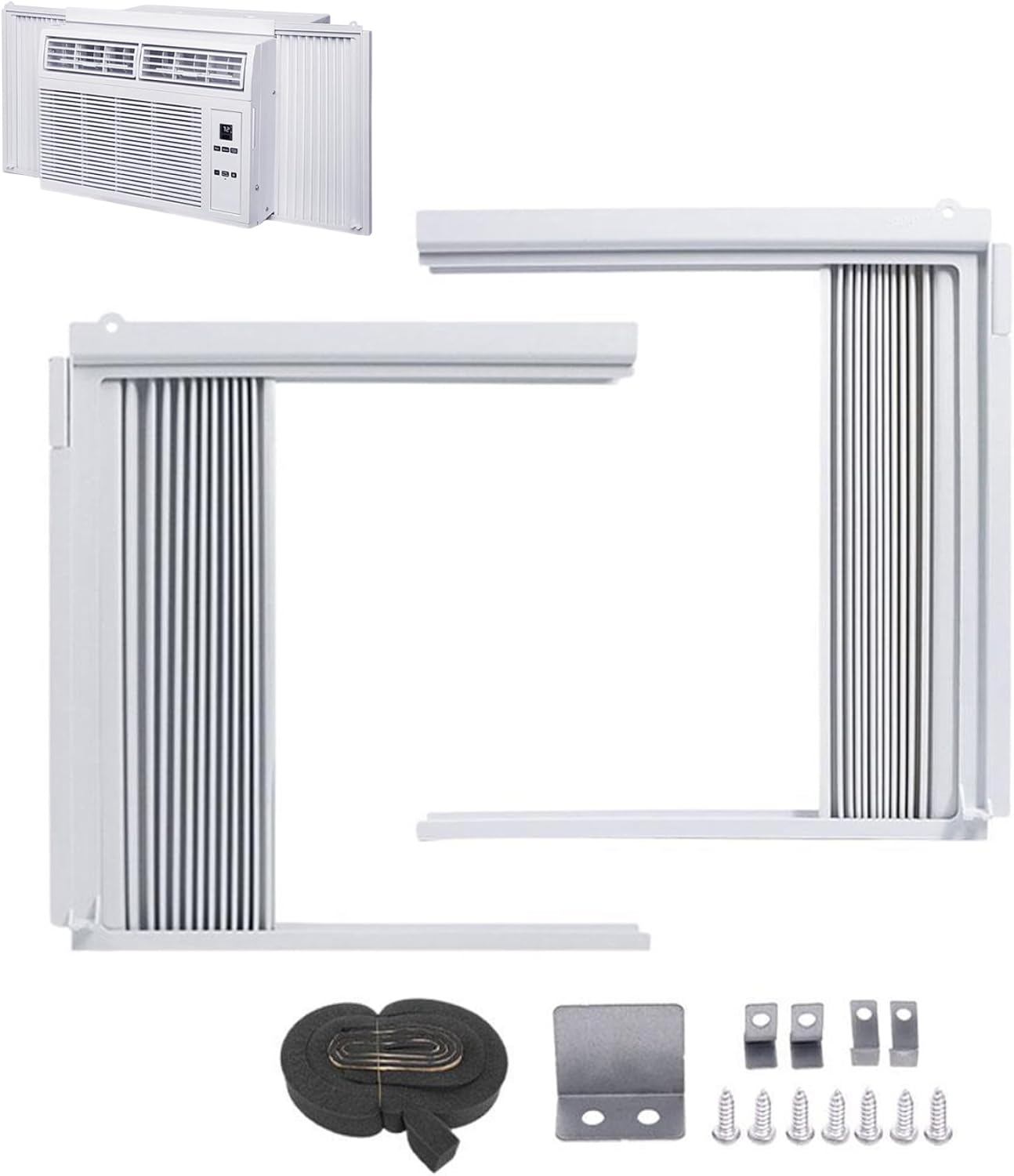 Window Air Conditioner Side Panels with Frame Window Air Conditioner