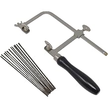 German Style Jewelers Saw Frame with 144 Assorted Jewelers Saw Blades