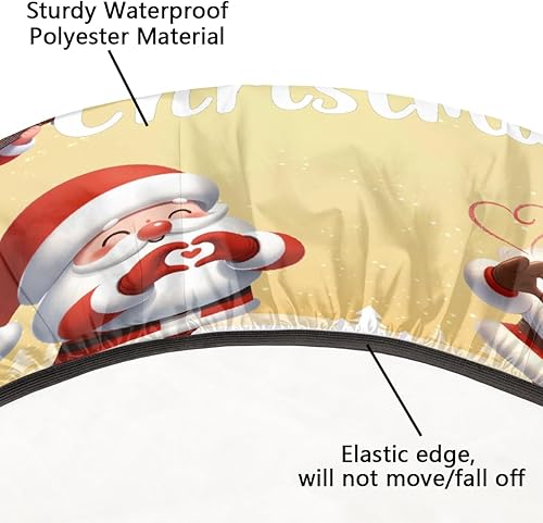 Miniatura 201 de Mantel redondo ajustado con diseño de mandala de flores, mantel circular bohemio y colorido con borde elástico, impermeable, lavable, de poliéster