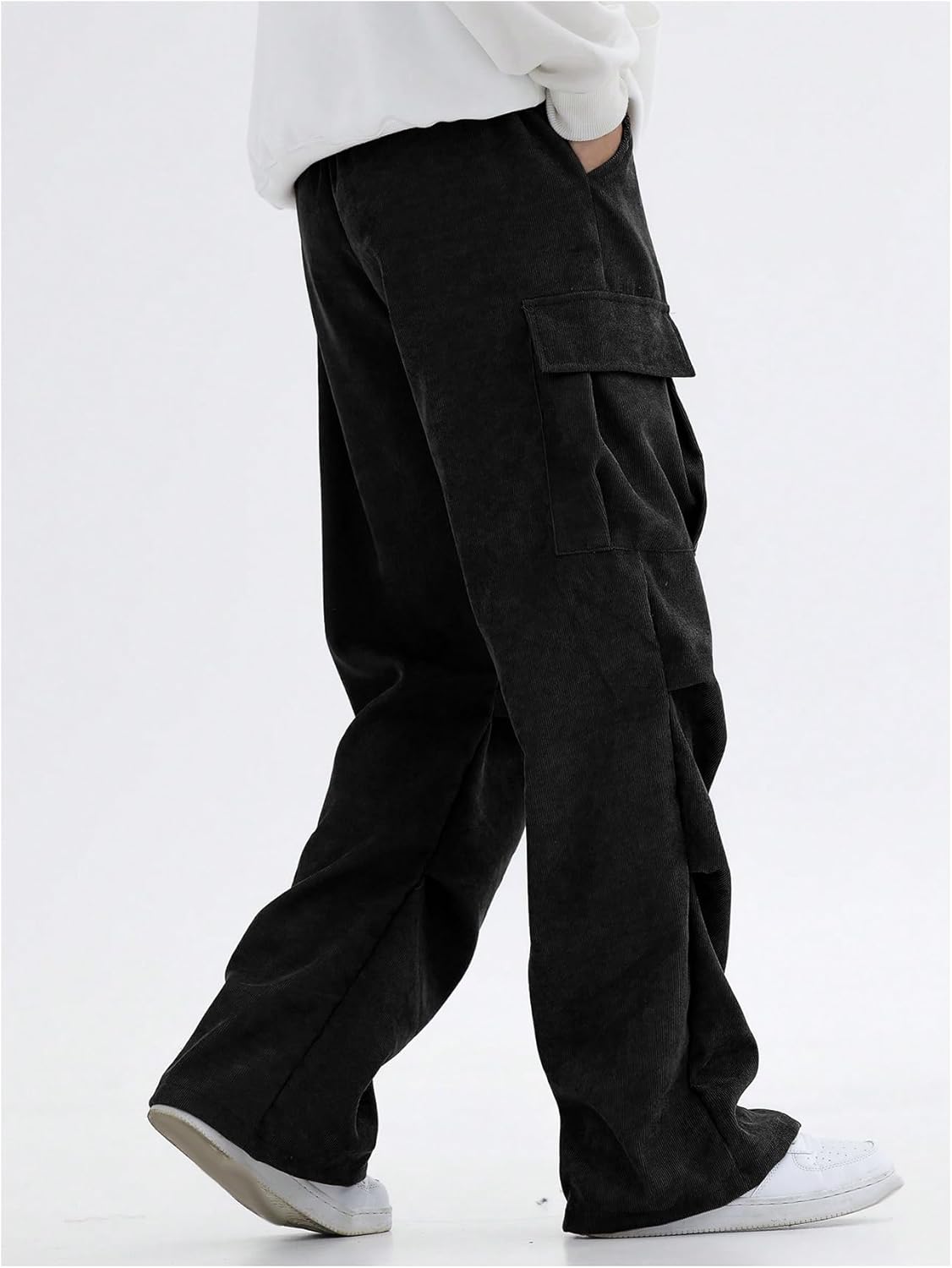 Verdusa Boy's Casual Baggy Cargo Pants Elastic Waist Workout Sweatpants Joggers - Image 2