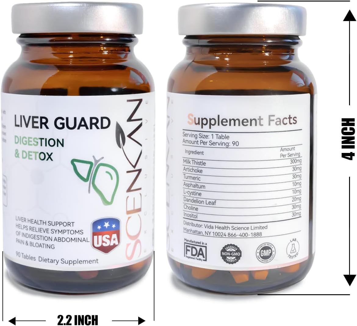 Milk Thistle & Artichoke Supplement for Liver Detox - Optimal Dose for Your Liver Support, 90 Capsules (1) - Image 2