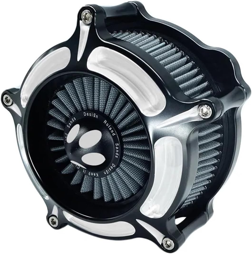 Motorcycle Turbine Air Filter Intake Cleaner(C Gray)